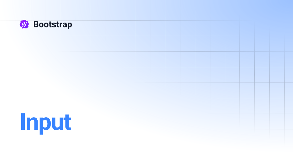 input text box html bootstrap