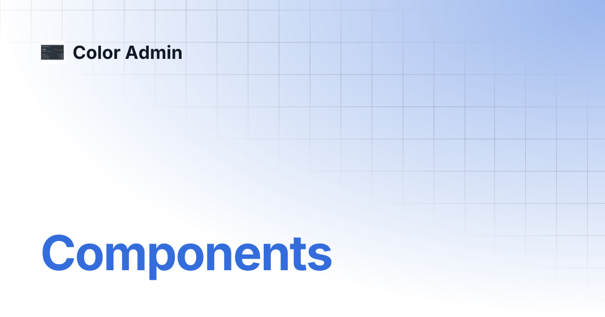 Components | Color Admin